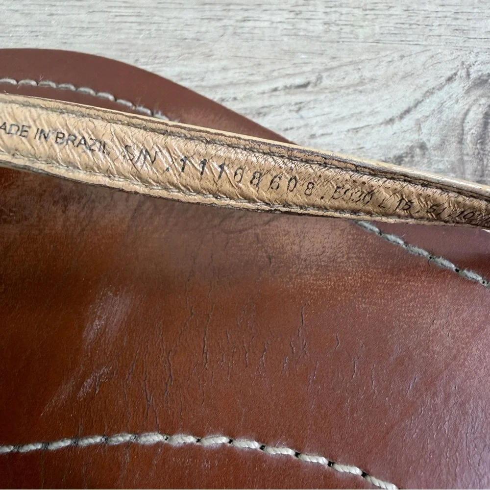Tory Burch Brown and‎ Tan Leather Sandals